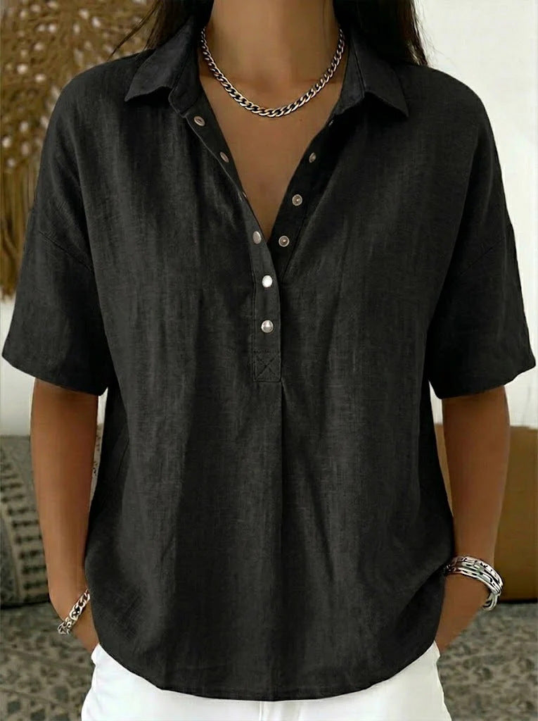 Willow™ | Button Collar Blouse