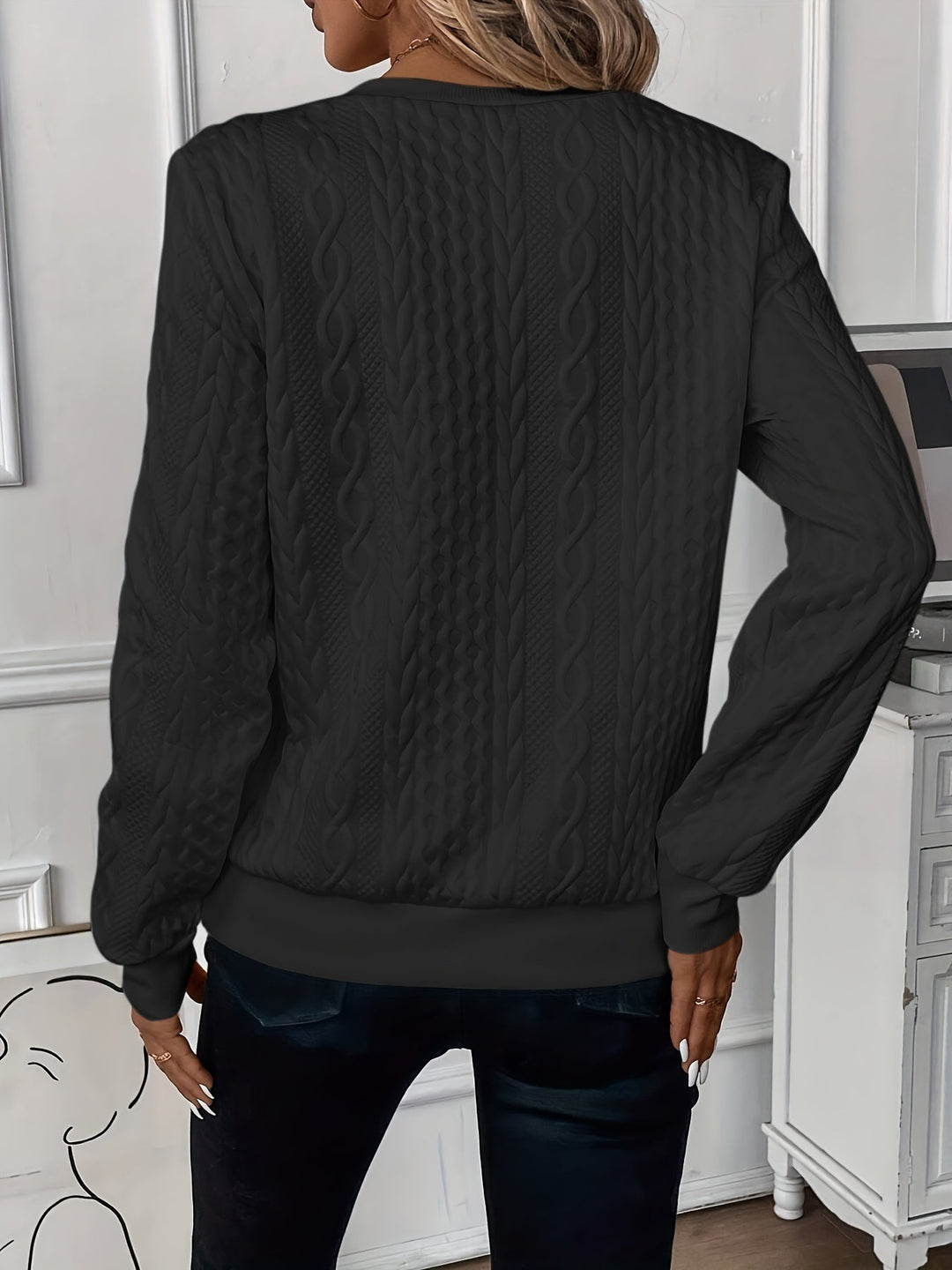 Amalie™ | Women’s Zip-Up Cable Knit Sweater