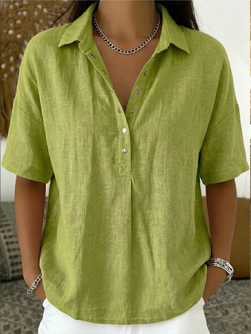 Willow™ | Button Collar Blouse