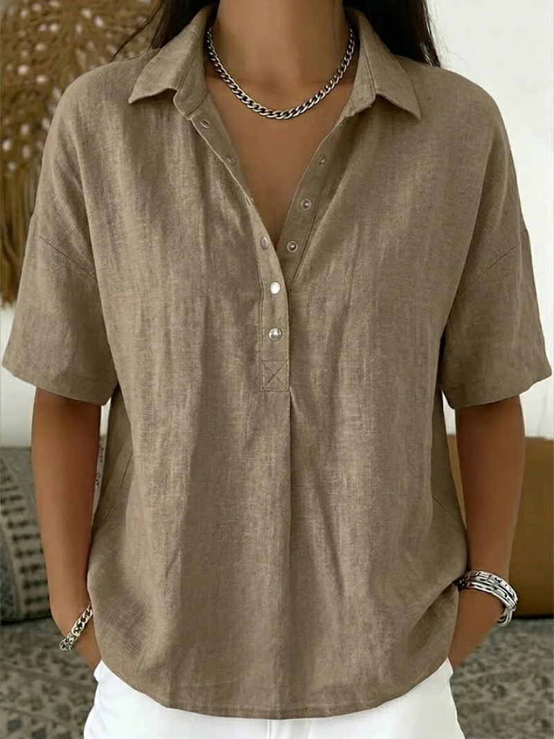 Willow™ | Button Collar Blouse