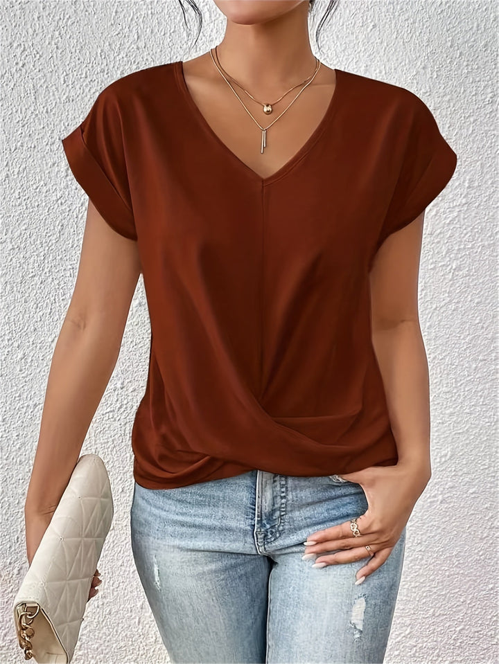 Anne™ — Comfortable T-Shirt with Elegant Neckline