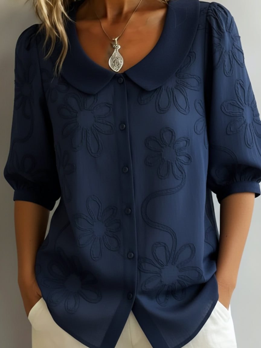 FLOVY™ | Stretch Cotton Collar Shirt