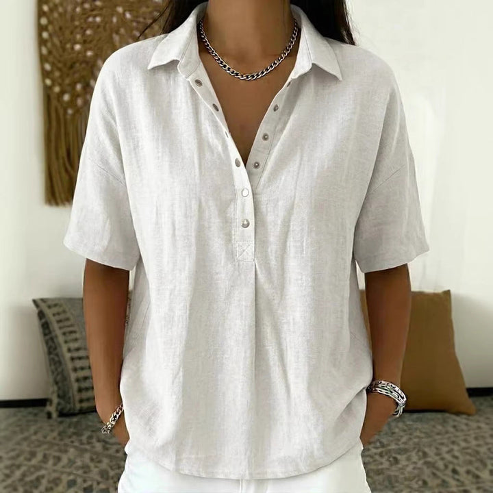Willow™ | Button Collar Blouse