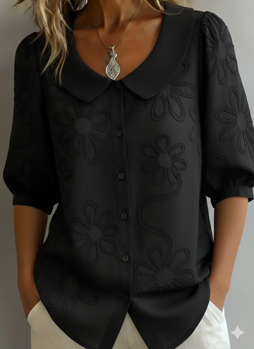 FLOVY™ | Stretch Cotton Collar Shirt