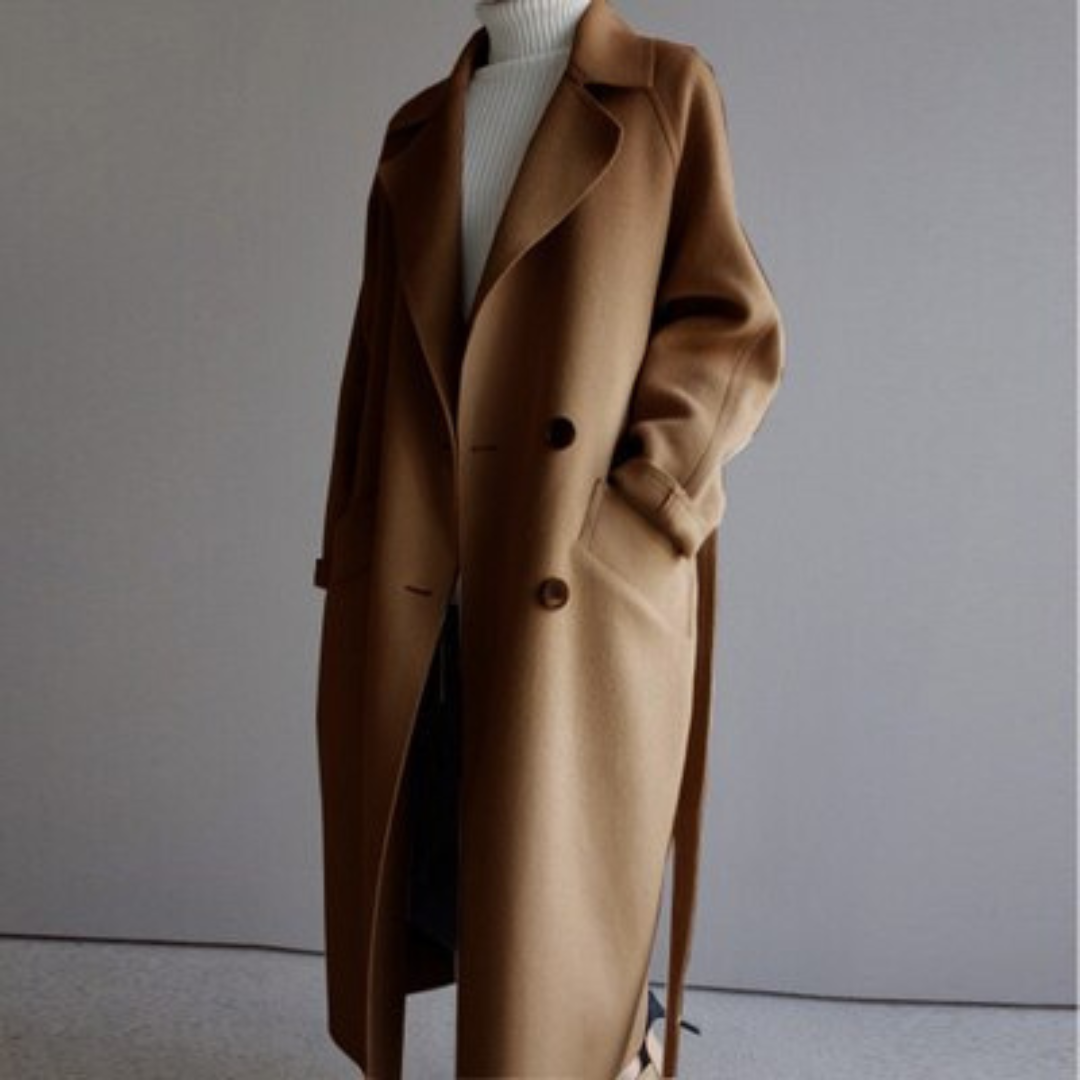 EVELYN™ – Warm Soft Wool-Blend Trench Coat for Women