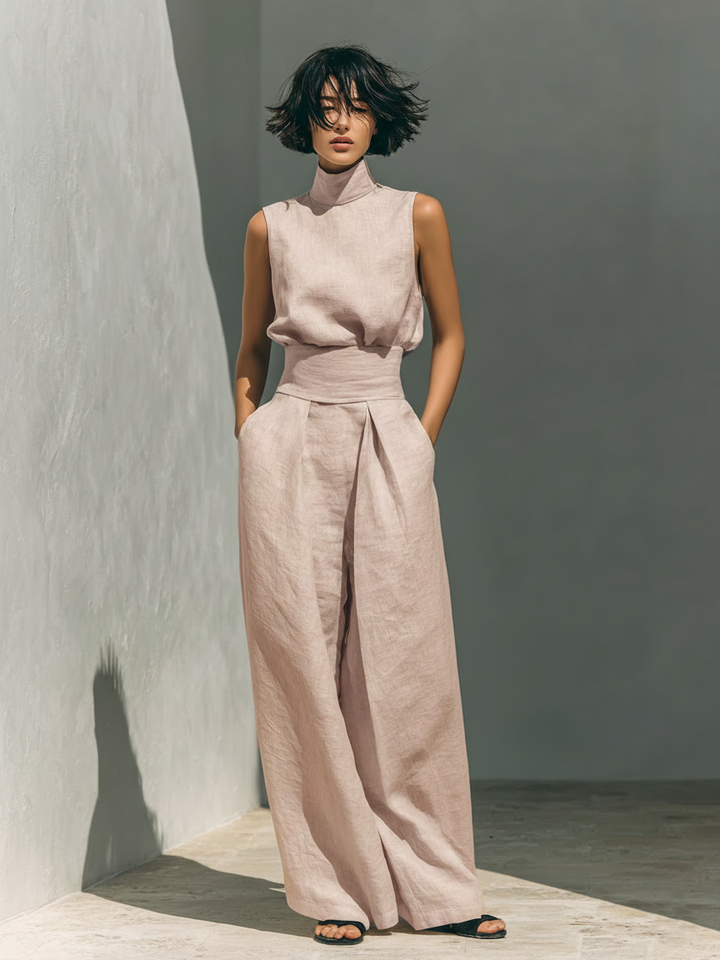 Sofia™ — Linen Blouse & Pants Set