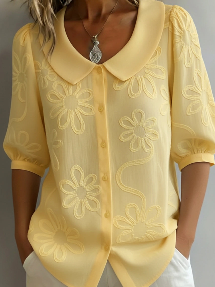 FLOVY™ | Stretch Cotton Collar Shirt