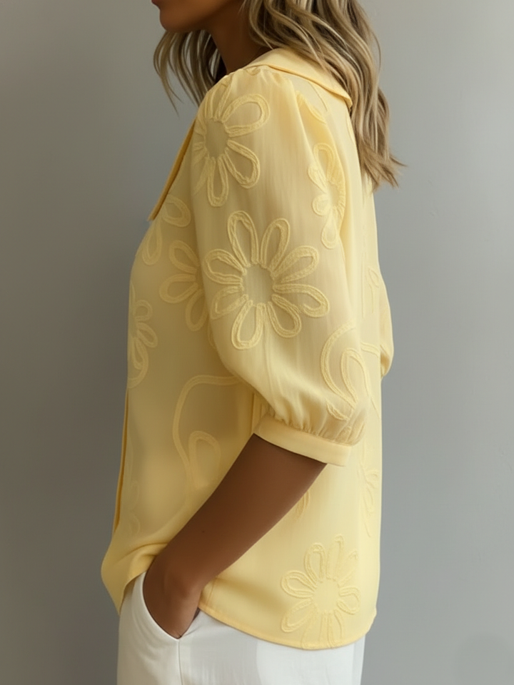 FLOVY™ | Stretch Cotton Collar Shirt