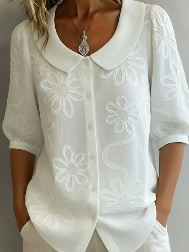 FLOVY™ | Stretch Cotton Collar Shirt