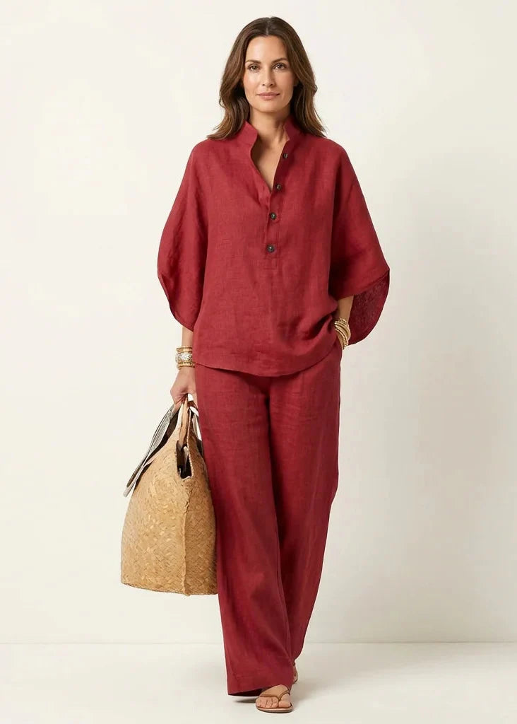 Linora™ | Chic Flowing Cotton Set