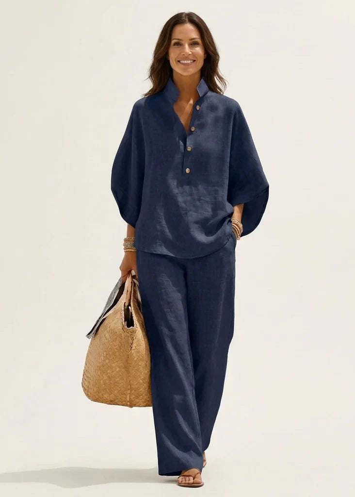 Linora™ | Chic Flowing Cotton Set