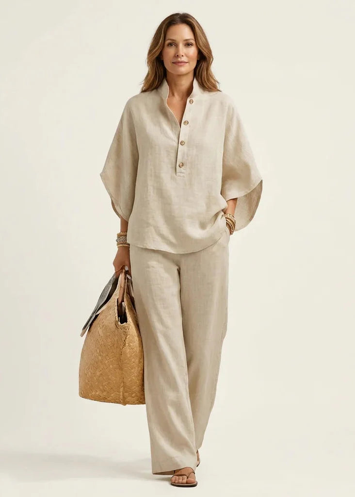 Linora™ | Chic Flowing Cotton Set